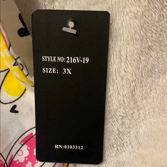 BNWT Colorful Butterfly Print Scrub Top by Just Love - Picture 4 of 7